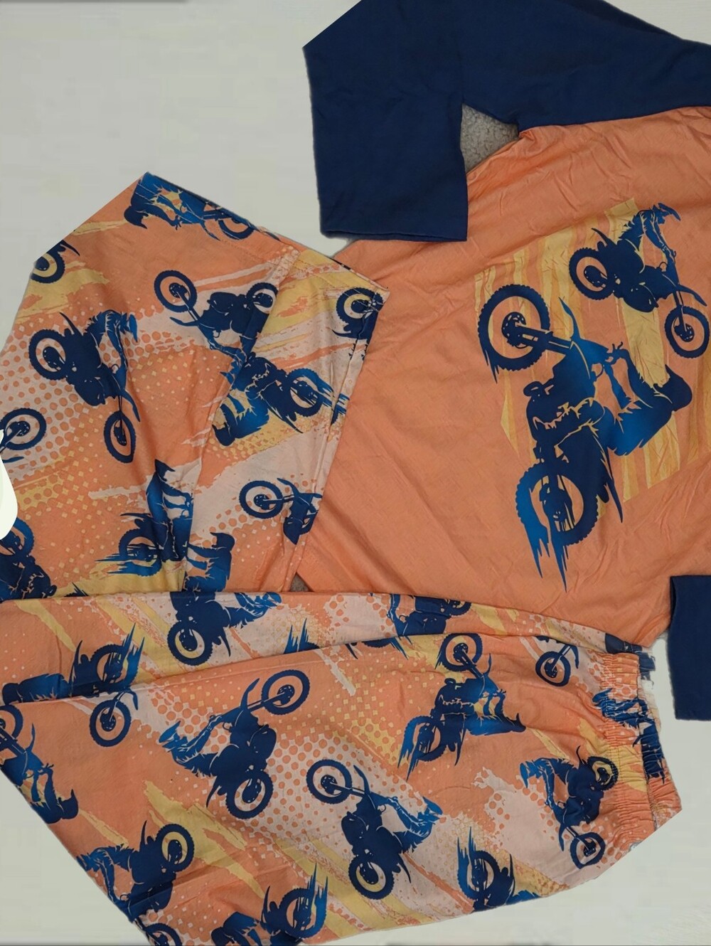 Boys motocross pajama set long sleeve Boys youth